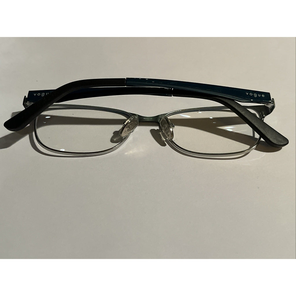 Vogue Eyewear VO 3940 5068 Teal Silver Cat Eye Glasses Frames 52-16-140 Womens