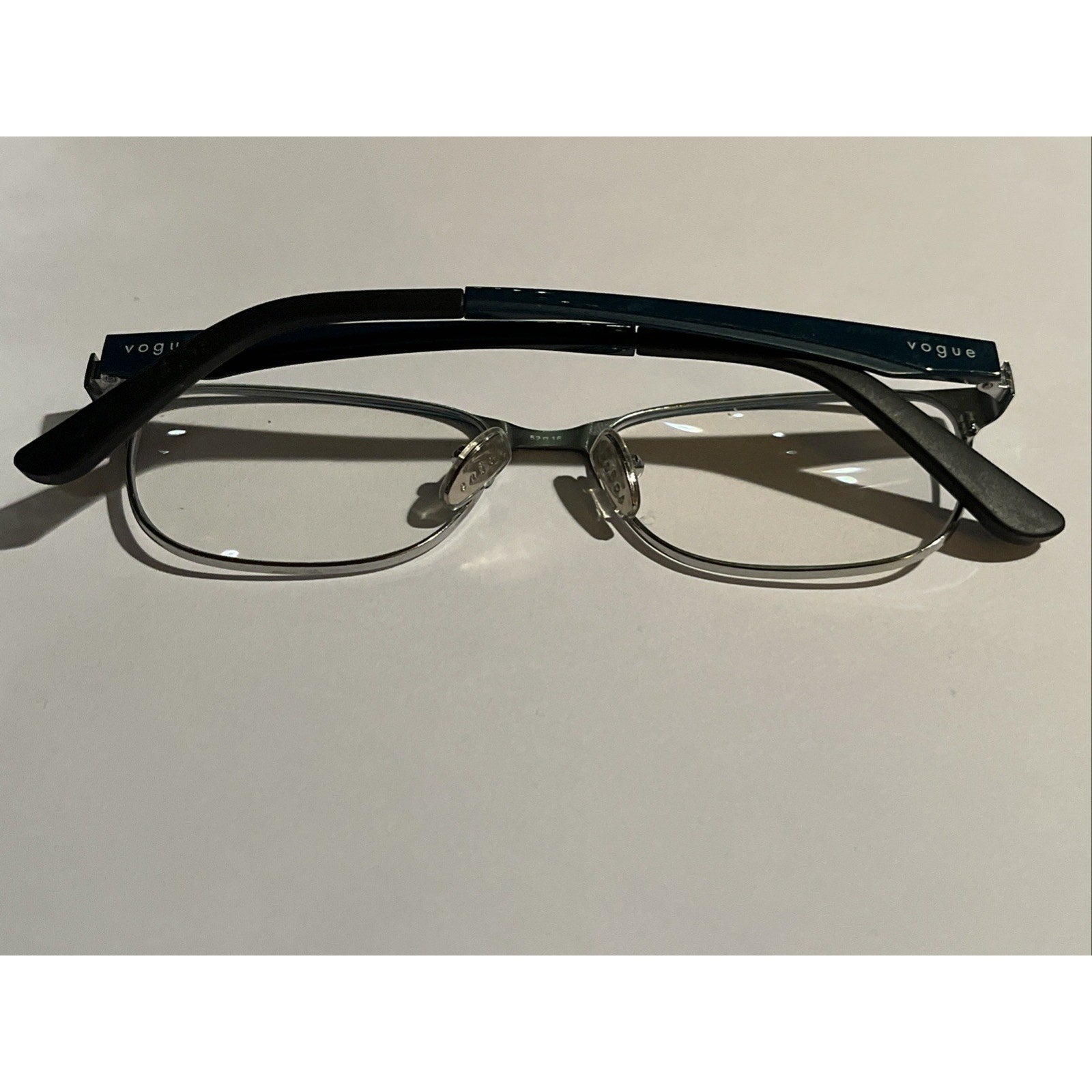 Vogue Eyewear VO 3940 5068 Teal Silver Cat Eye Glasses Frames 52-16-140 Womens