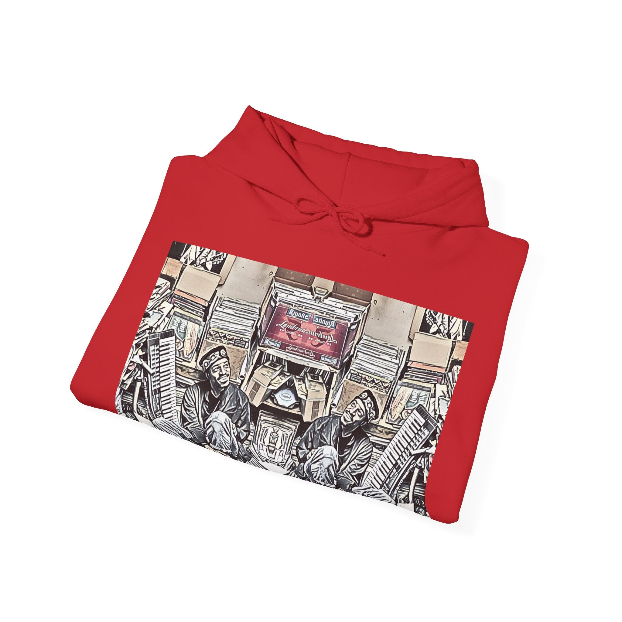 Andre 3000 Surrounded By Vinyl Long Sleeve Unisex Heavy Blend™ Hooded Sweatshirt