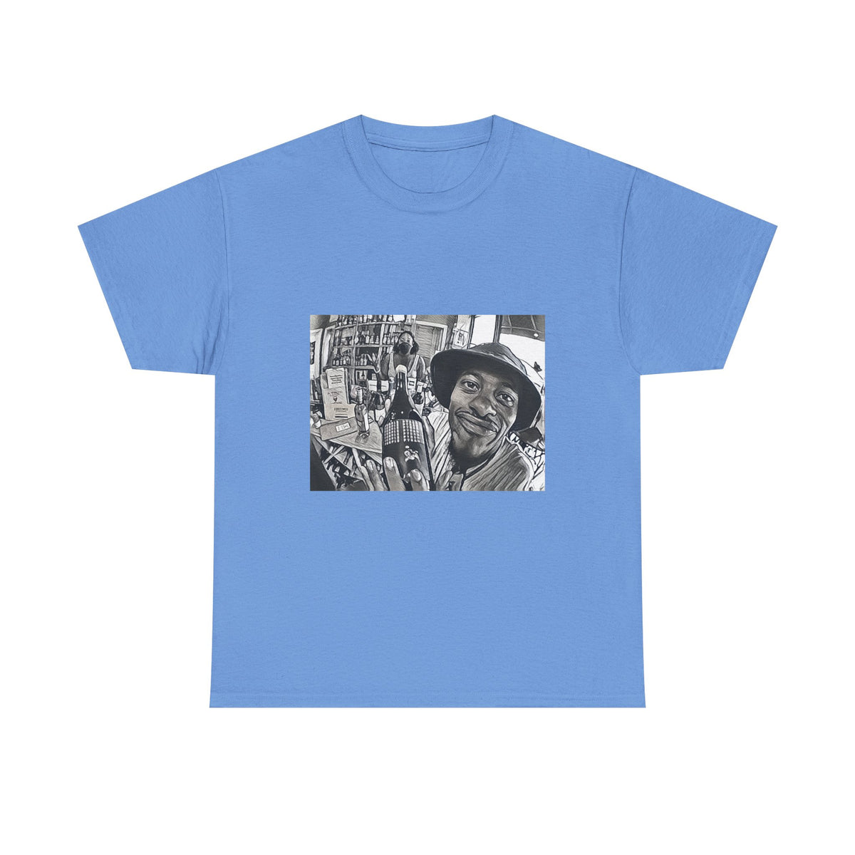 Pink Siifu Graphic Print Short Sleeve Crew Neck Unisex Heavy Cotton Tee Shirt