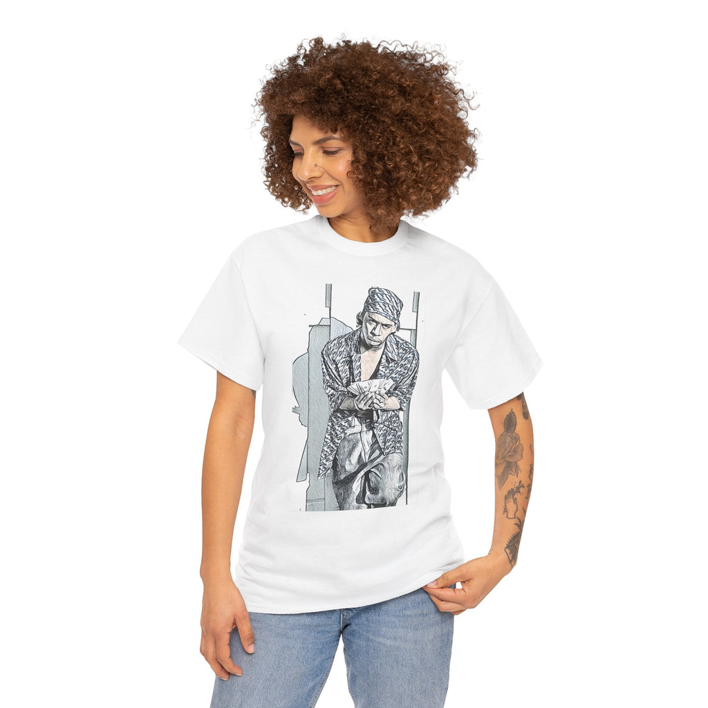 Tommy Wright III Graphic Print Short Sleeve Crew Unisex Heavy Cotton Tee Shirt