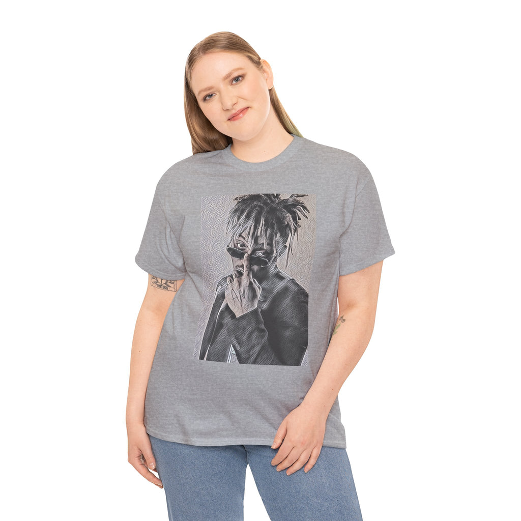 Juice WRLD Graphic Print Short Sleeve Crew Neck Unisex Heavy Cotton Tee Shirt