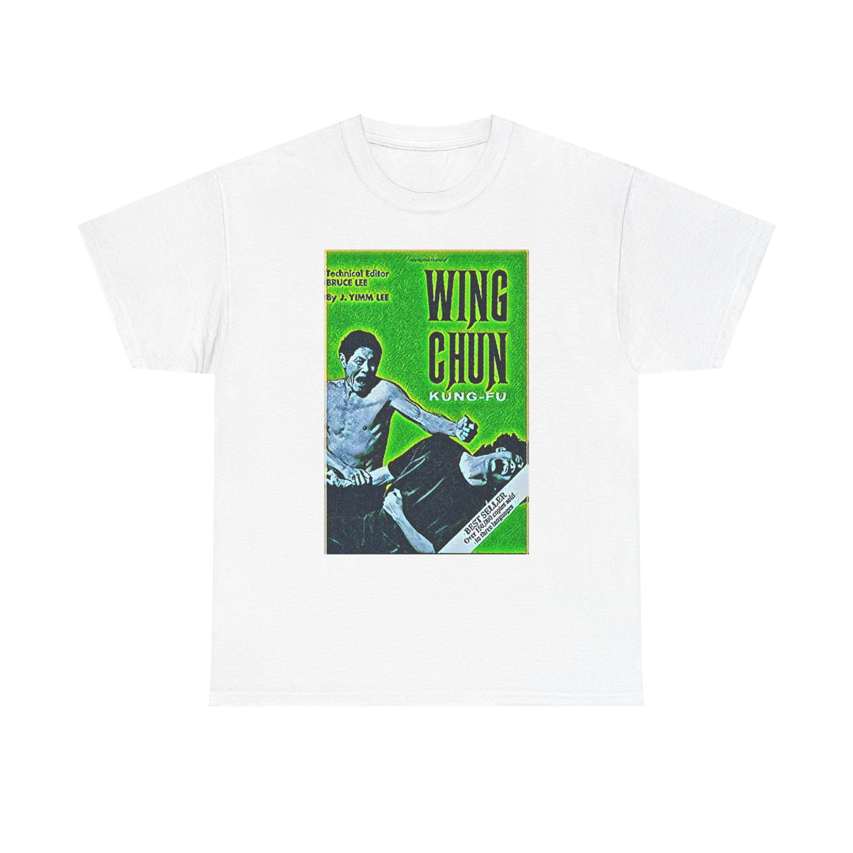 Wing Chun Kung-Fu Graphic Print Short Sleeve Crew Unisex Heavy Cotton Tee Shirt