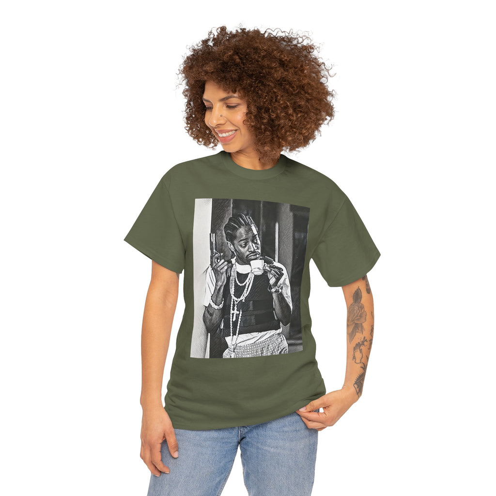 Andre 3000 Graphic Print Short Sleeve Crew Neck Unisex Heavy Cotton Tee Shirt