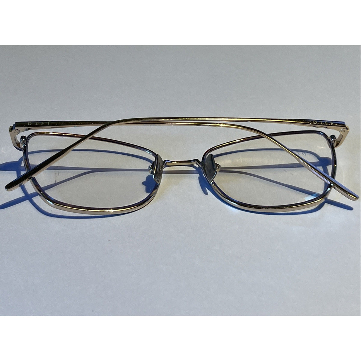 DIFF Eyewear Metal Eyeglasses Silver SV BB86 SZ 54-17-140 Clear Lens Frames Only