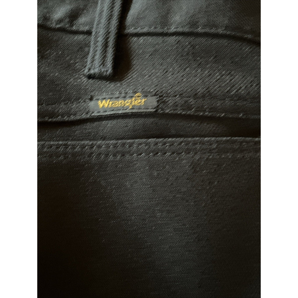 Vintage Wrangler Mens 38x30 Pants USA union Workwear Sanforized Polyester Black