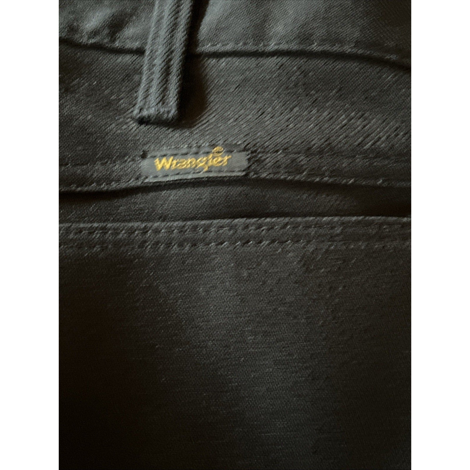 Vintage Wrangler Mens 38x30 Pants USA union Workwear Sanforized Polyester Black