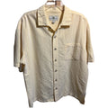 Island Shores Men’s XL Yellow Short Sleeve Button Down Rayon Hawaiian Shirt