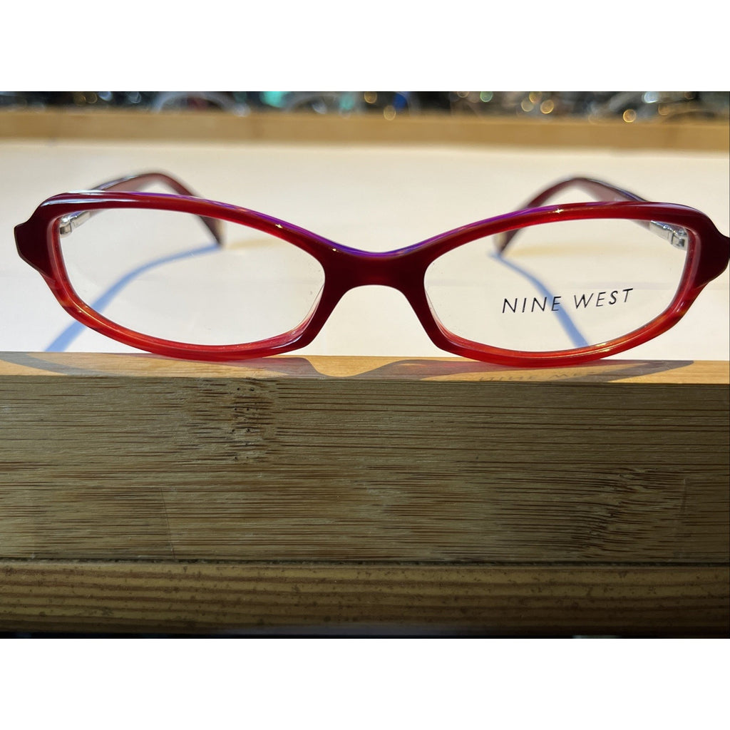 Nine West 375 EY7 Eyeglasses Women's Red Tort Plastic Full Rim 49-15-130 Frames