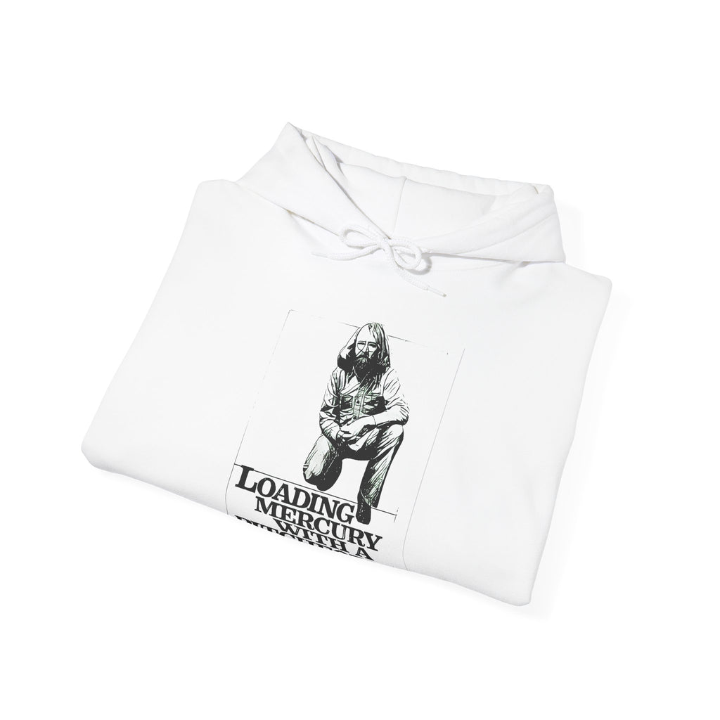 Loading Mercury With A Pitchfork Graphic LS Unisex Heavy Blend Hooded Sweatshirt