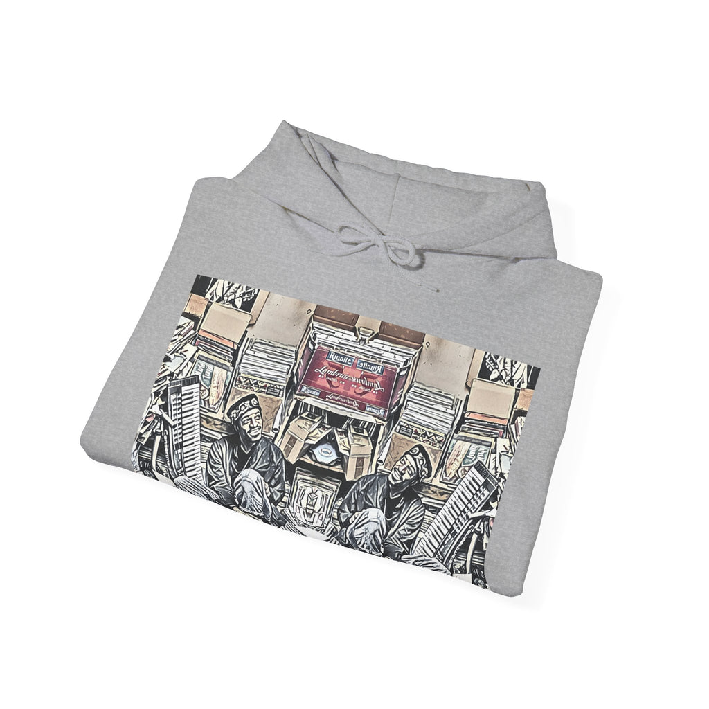Andre 3000 Surrounded By Vinyl Long Sleeve Unisex Heavy Blend™ Hooded Sweatshirt