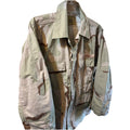US Army Vintage Camo BDU Field Jacket Shirt Camouflage Military Coat Medium Reg
