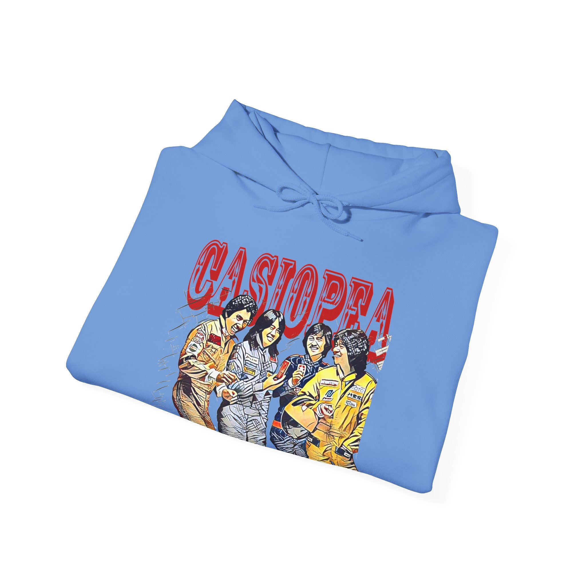 Casiopea Band Art Graphic Print Long Sleeve Unisex Heavy Blend Hooded Sweatshirt