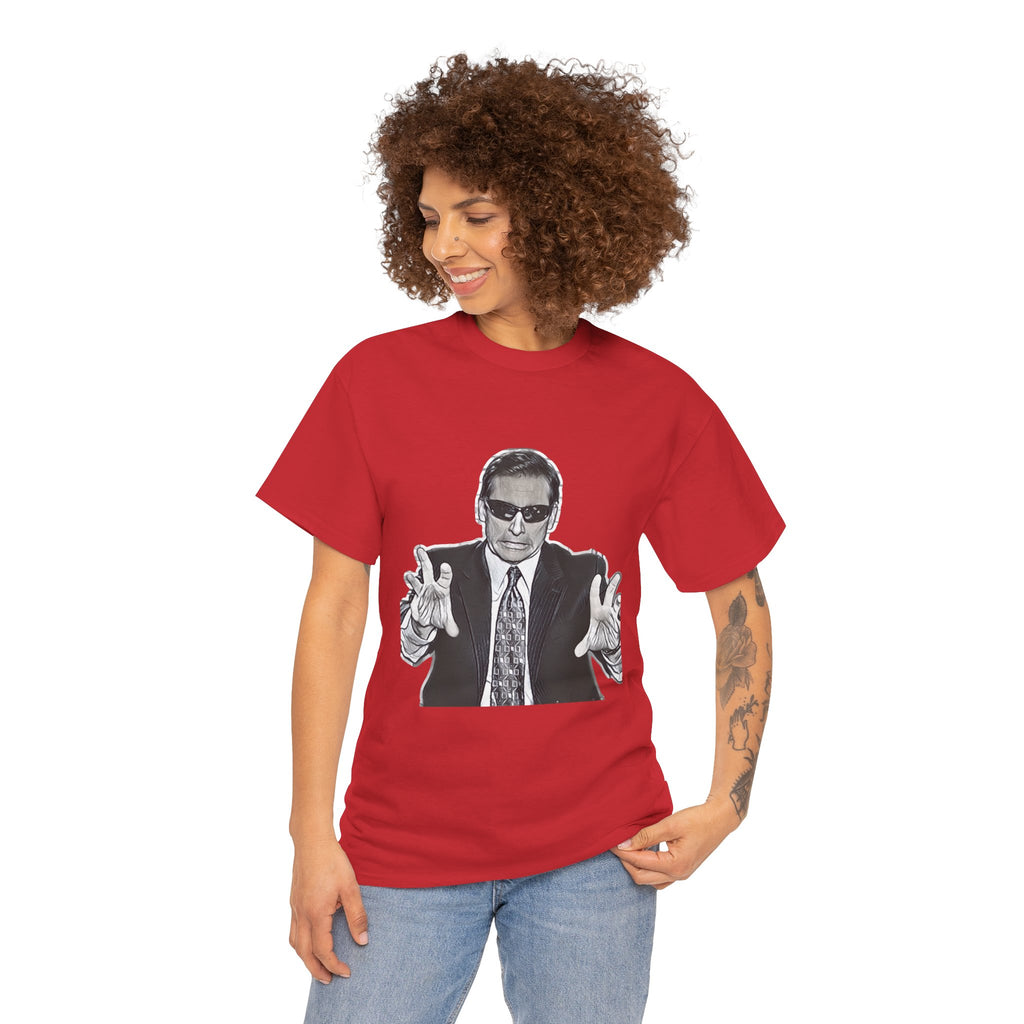 Blind Guy Mcsqueezy Michael Scott Office Graphic Print Unisex Heavy Cotton Tee