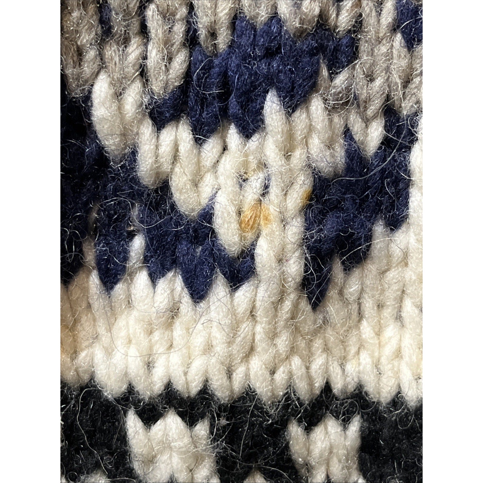 Vintage Del Mundo Oversized Ecuador Wool Fair Isle Sweater Nordic Sz XL Pullover