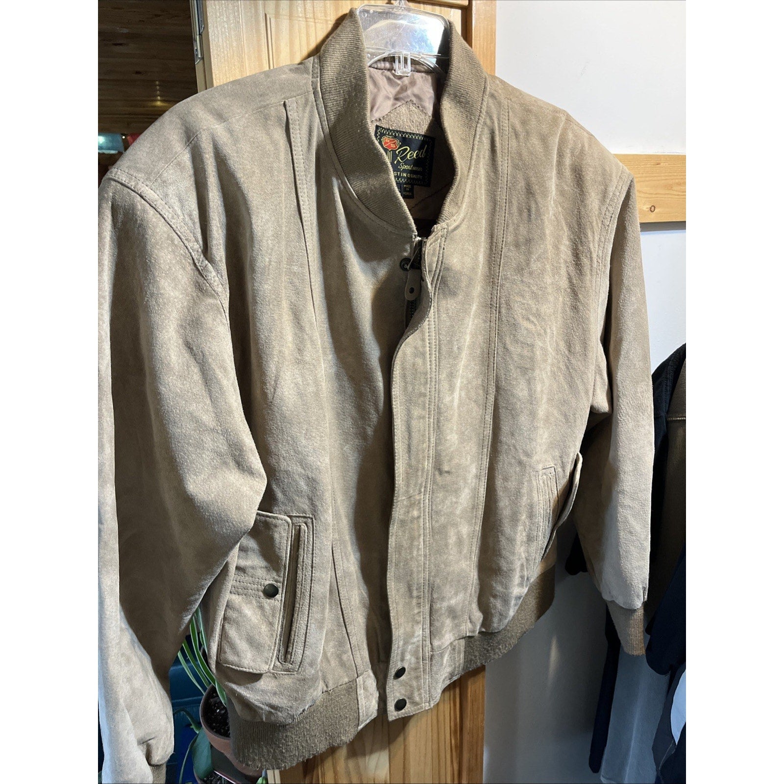 Vintage Reed Sportswear Men’s Genuine Suede Leather Size Large Jacket