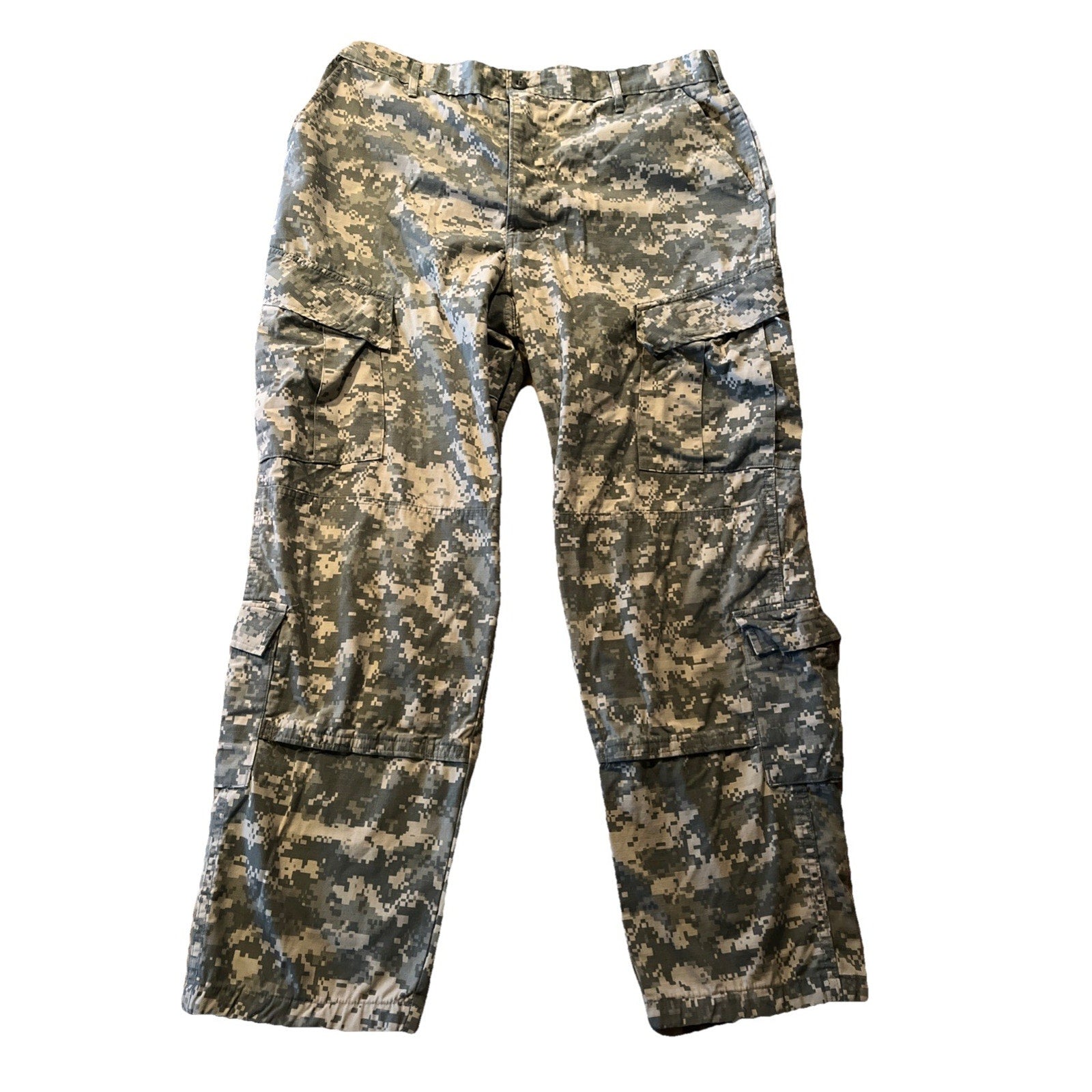 US Army Pants Trousers Large X-Long USGI Digital Camo Cotton/Nylon Ripstop 36x31