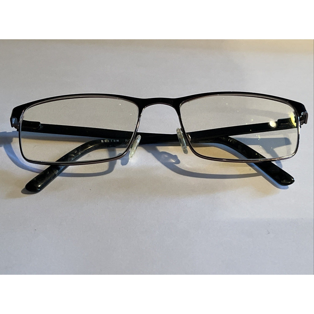 Helium 4301 Eyeglasses Matte Black Rectangular Metal Frames 56-18-145 MBLK