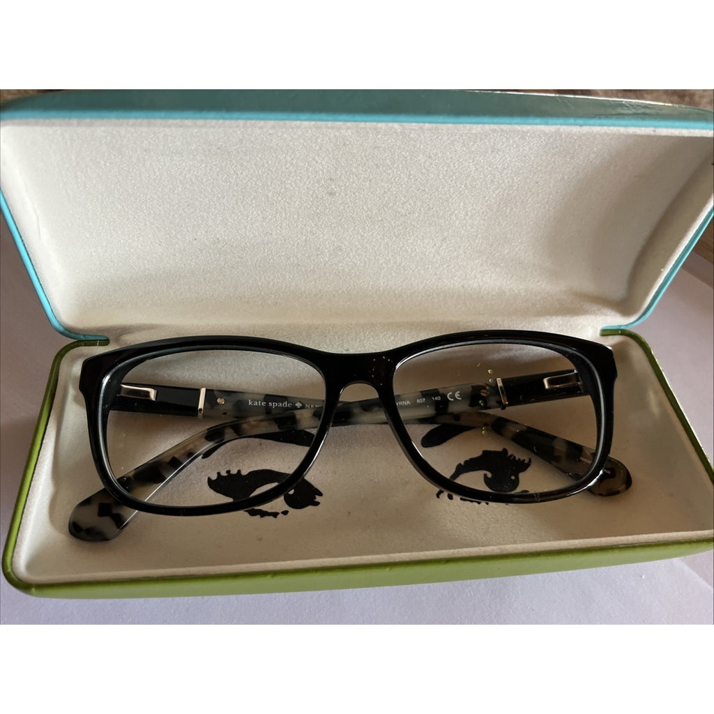 Kate Spade Women's Eyeglasses Frame MYRNA 807 sz 53-15-140 Black Tortoise Speck