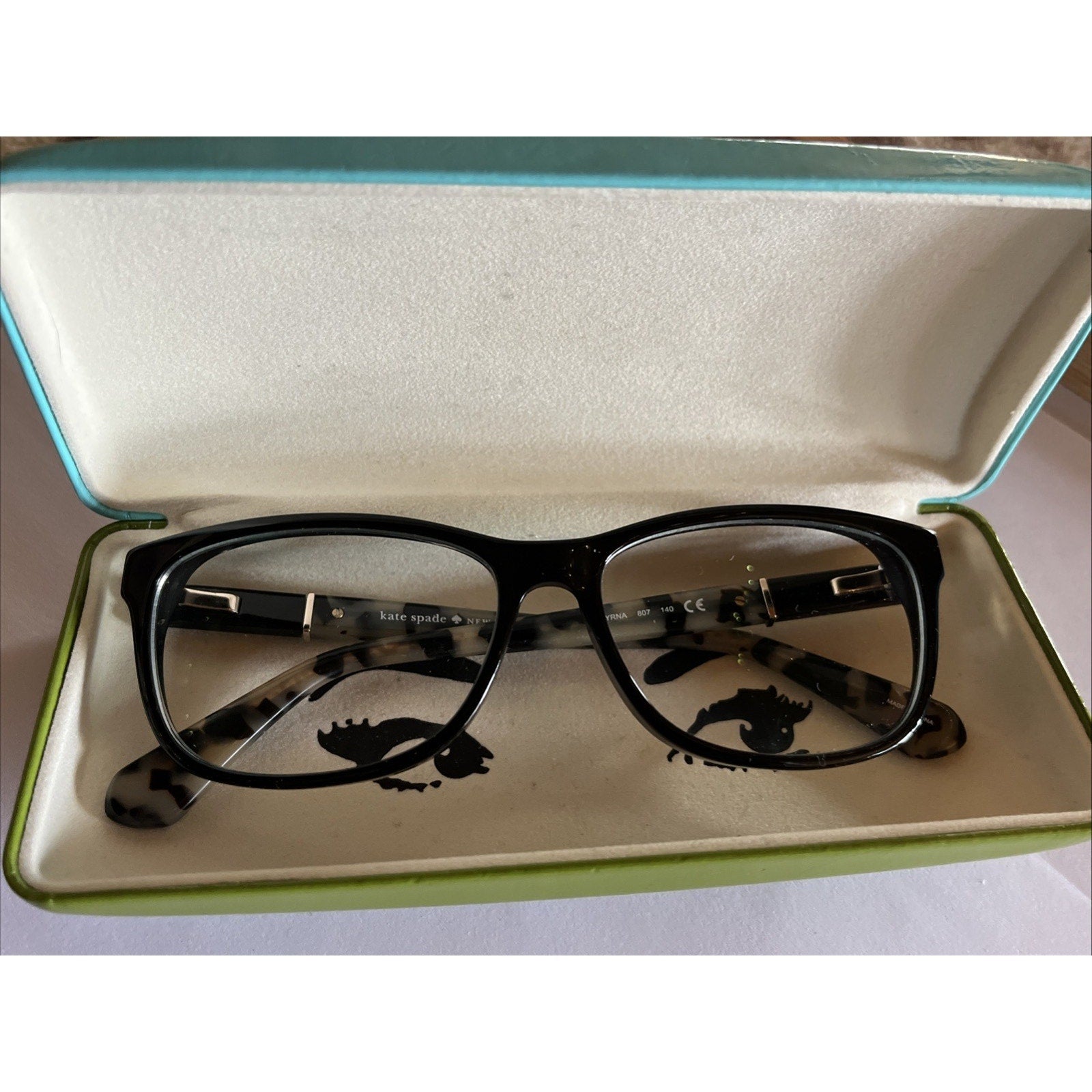 Kate Spade Women's Eyeglasses Frame MYRNA 807 sz 53-15-140 Black Tortoise Speck