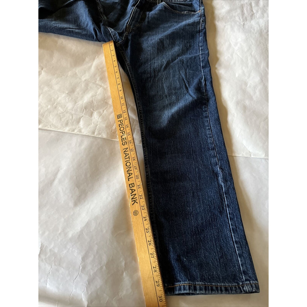 Levi's 505 Jeans Men's 36x30 Dark Wash Denim Pants Cotton Blue Outdoor Travel