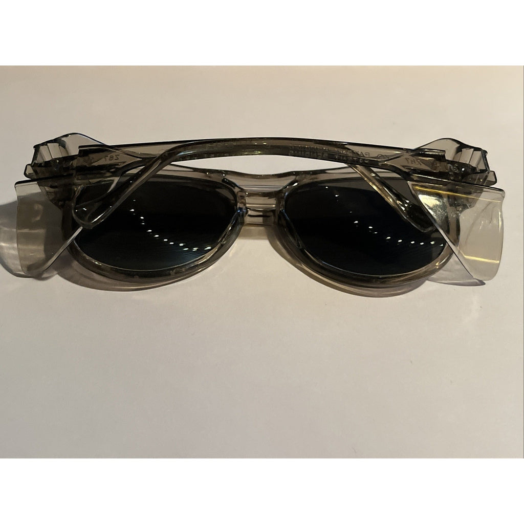 Aerosite Z87 Gray 5 3/4 Safety Glasses Side Shields Vintage Made In USA