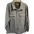 Victory Sportswear Gray flannel Button-Up Shirt Men's Size XXL Fleece Lined