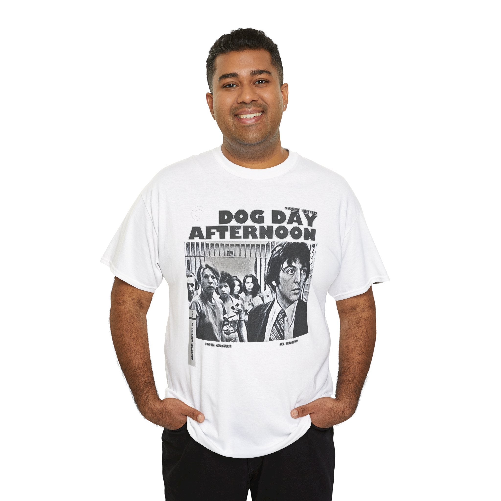 Dog Day Afternoon Graphic Print Al Pacino Black & White Unisex Heavy Cotton Tee