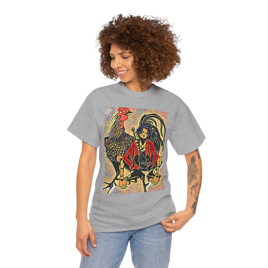 Samurai Champloo Graphic Print Short Sleeve Unisex Heavy Cotton Anime Tee Shirt
