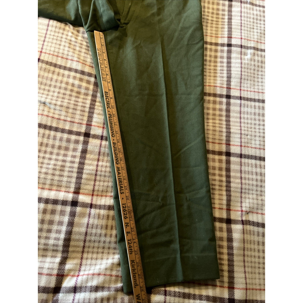 Vintage M-1951 Pants Trousers Short Medium US ARMY Green Military M51 33x28 Wool