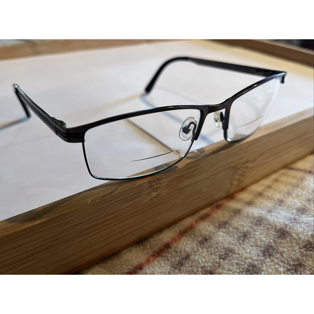 TIMEX EYEWEAR L056 Silver BLACK 56-17-145 FLEX HINGE EYEGLASSES TD82