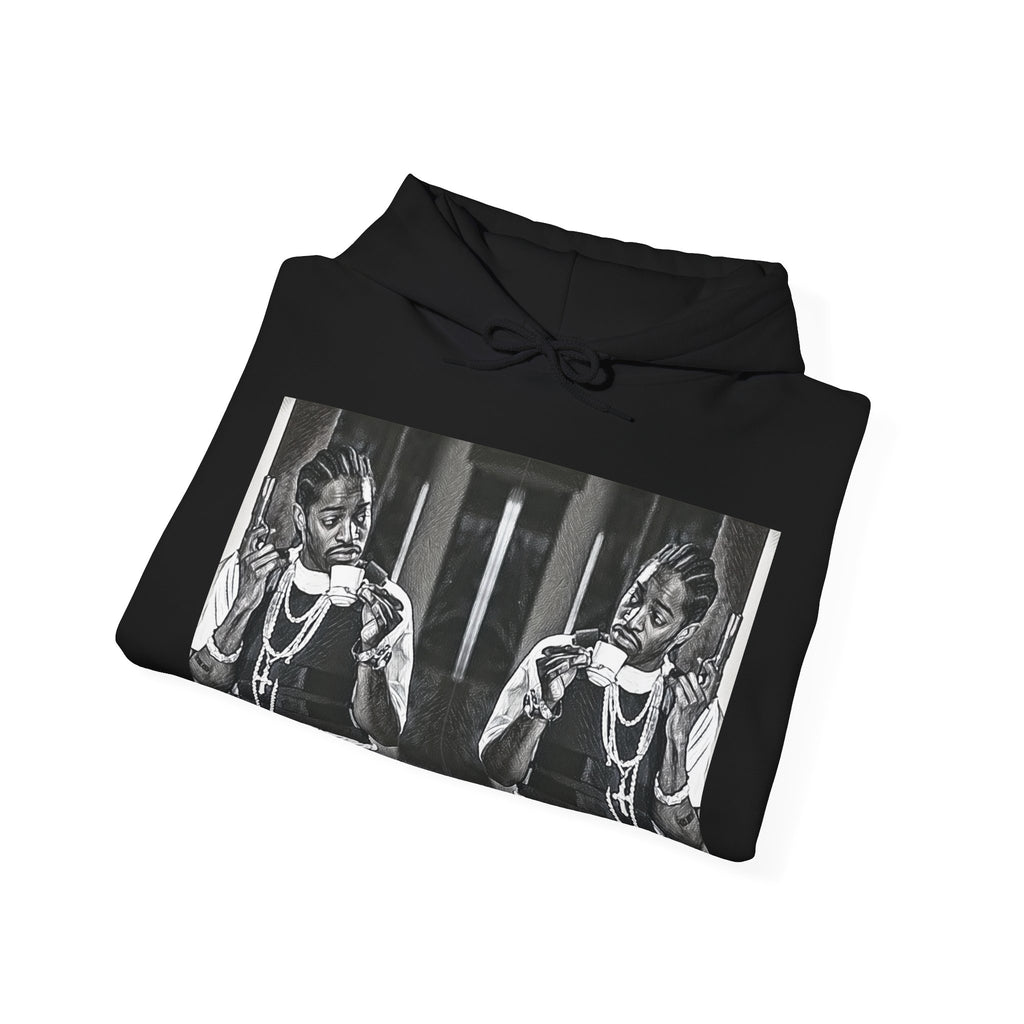 Andre 3000 Graphic Print Long Sleeve Unisex Heavy Blend™ Hooded Art Sweatshirt