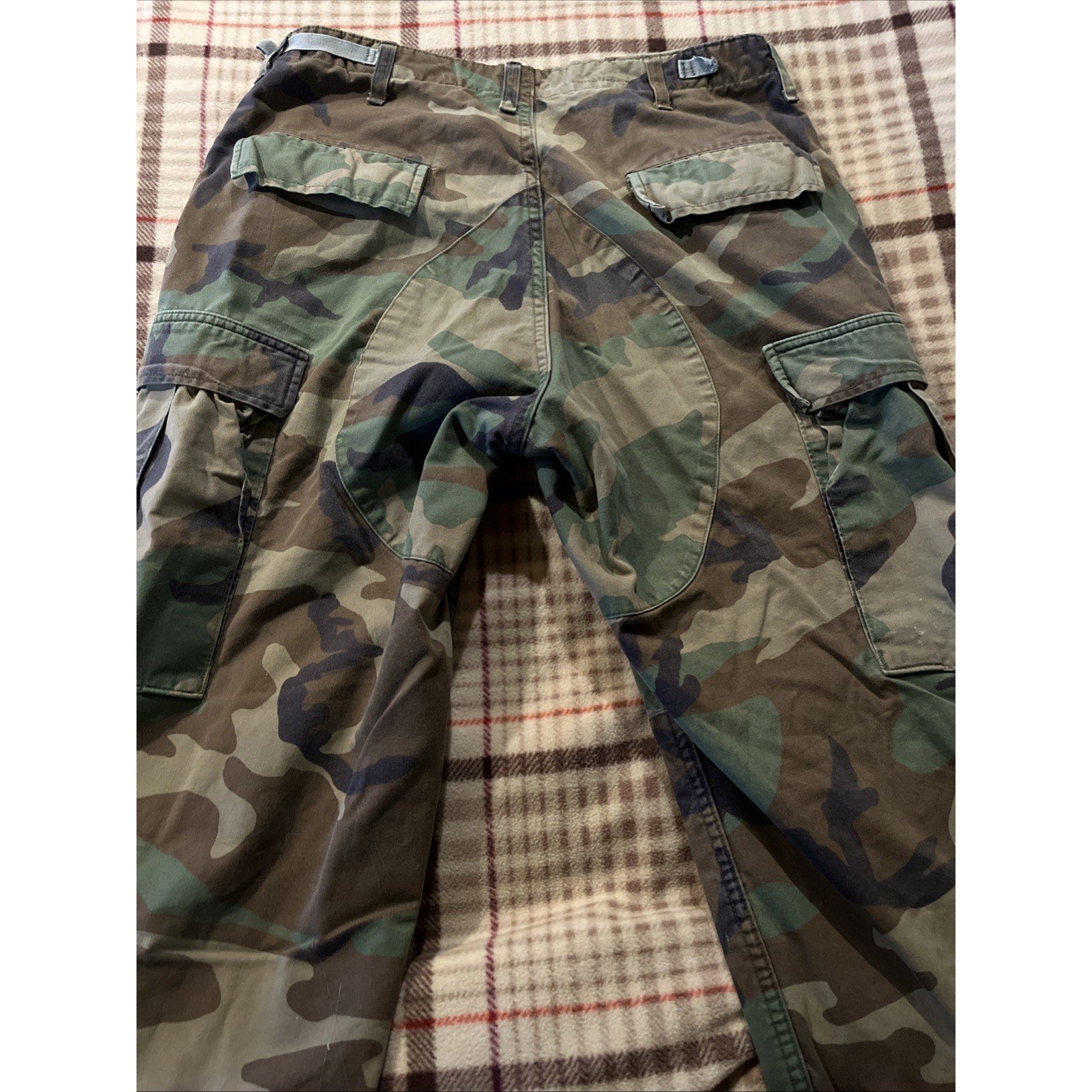 Vintage Woodland BDU CAMO Combat Military Fatigue Pants Men’s 32x32 Camoflauge