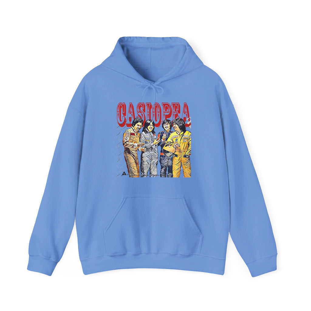 Casiopea Band Art Graphic Print Long Sleeve Unisex Heavy Blend Hooded Sweatshirt
