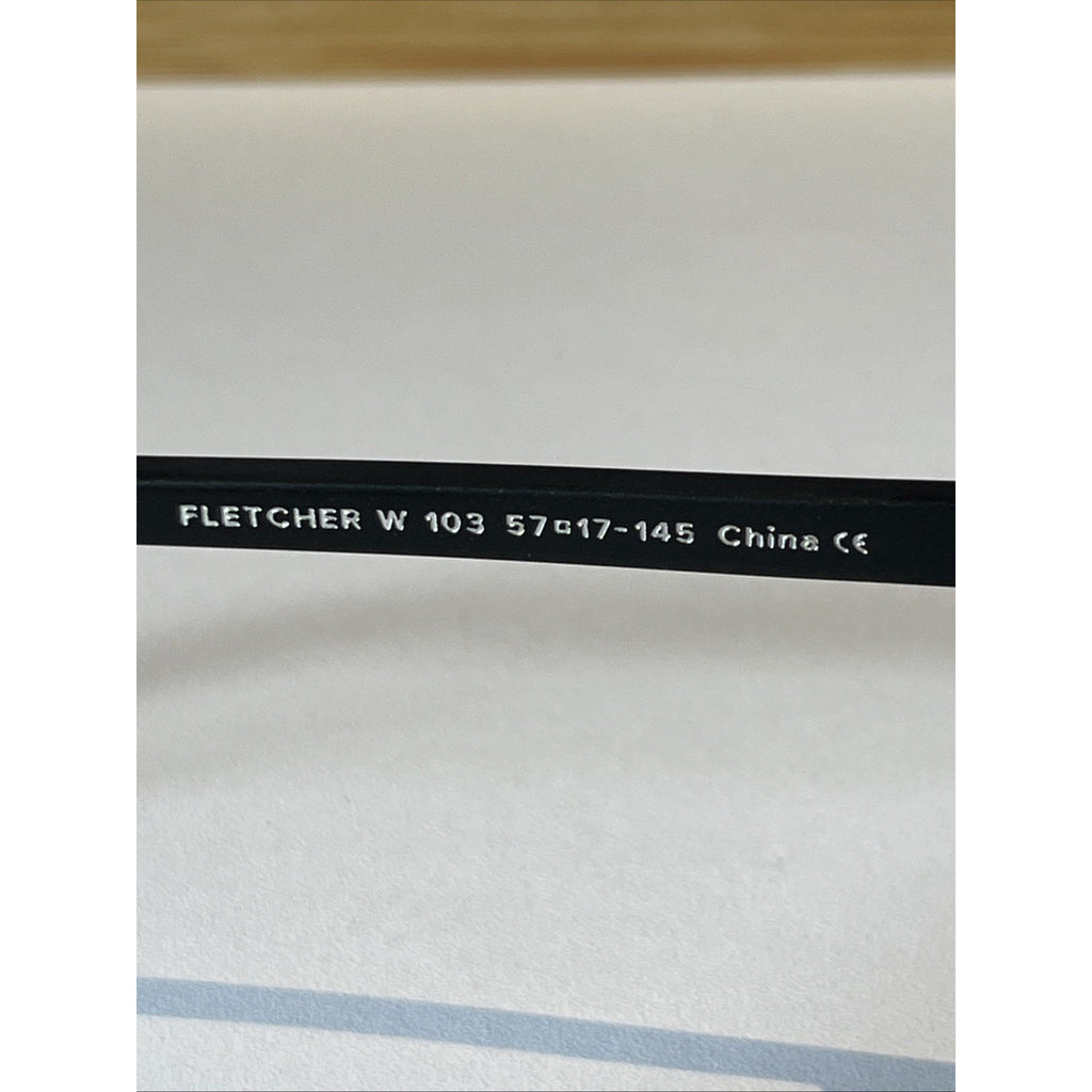 Warby Parker Fletcher W 103 Matte Black Eyeglasses 57-17-145 Eyewear Frames Only