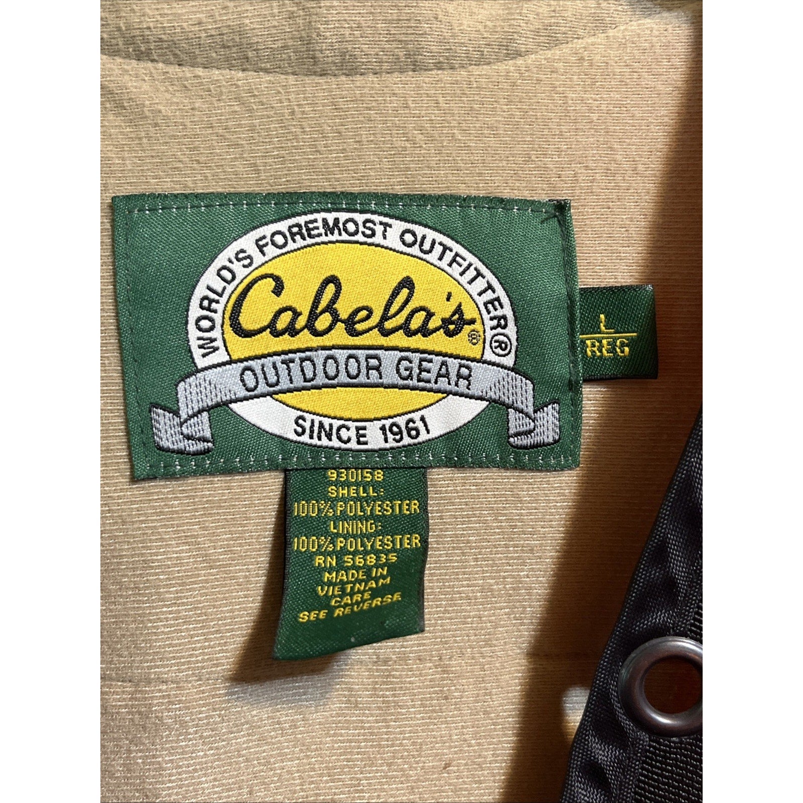 Vintage Cabela’s Hunting Vest Adult Mens Large Orange Bird Pouch Pockets Cabela