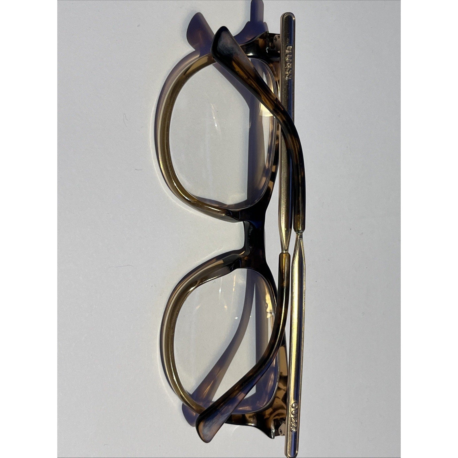 GUESS GU2461 Shiny Brown BRN Optical Eyeglasses Metal Frames 50-19-135 Unisex
