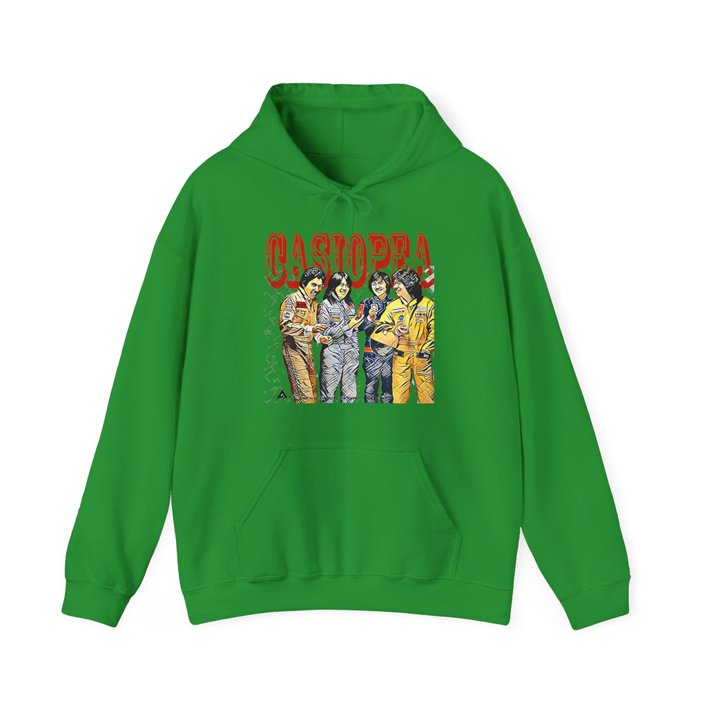 Casiopea Band Art Graphic Print Long Sleeve Unisex Heavy Blend Hooded Sweatshirt