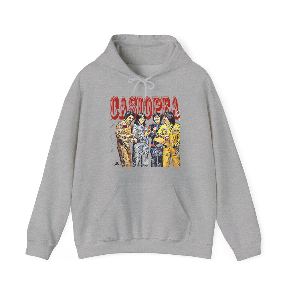 Casiopea Band Art Graphic Print Long Sleeve Unisex Heavy Blend Hooded Sweatshirt
