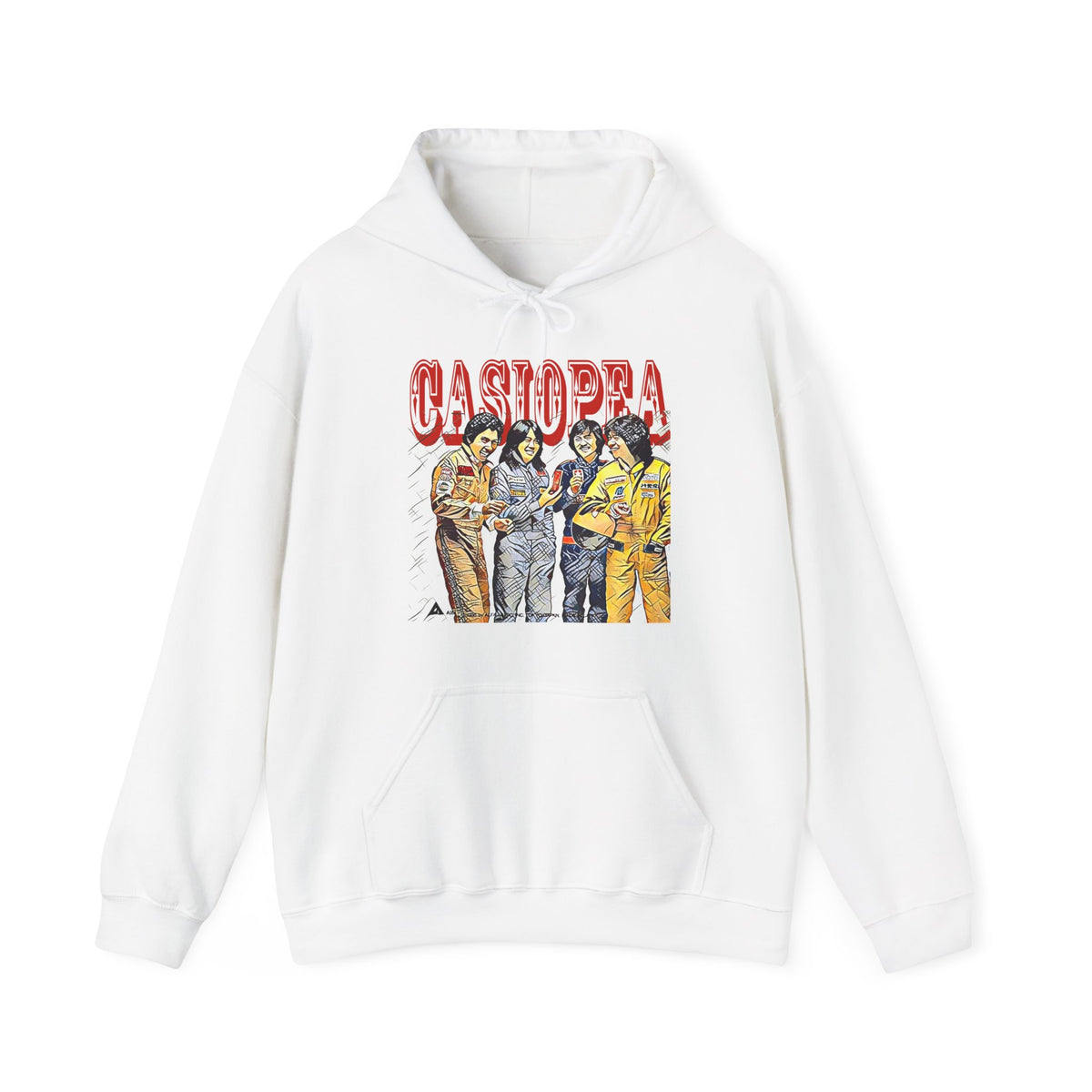 Casiopea Band Art Graphic Print Long Sleeve Unisex Heavy Blend Hooded Sweatshirt