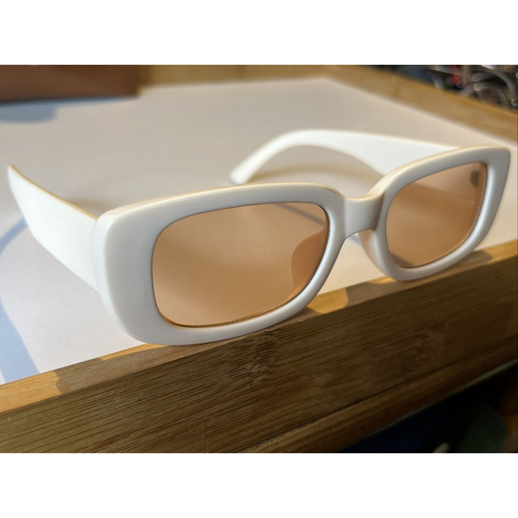 Arvo Sunglasses White Frames Unisex Shades Deadstock Mens Womens Made In USA