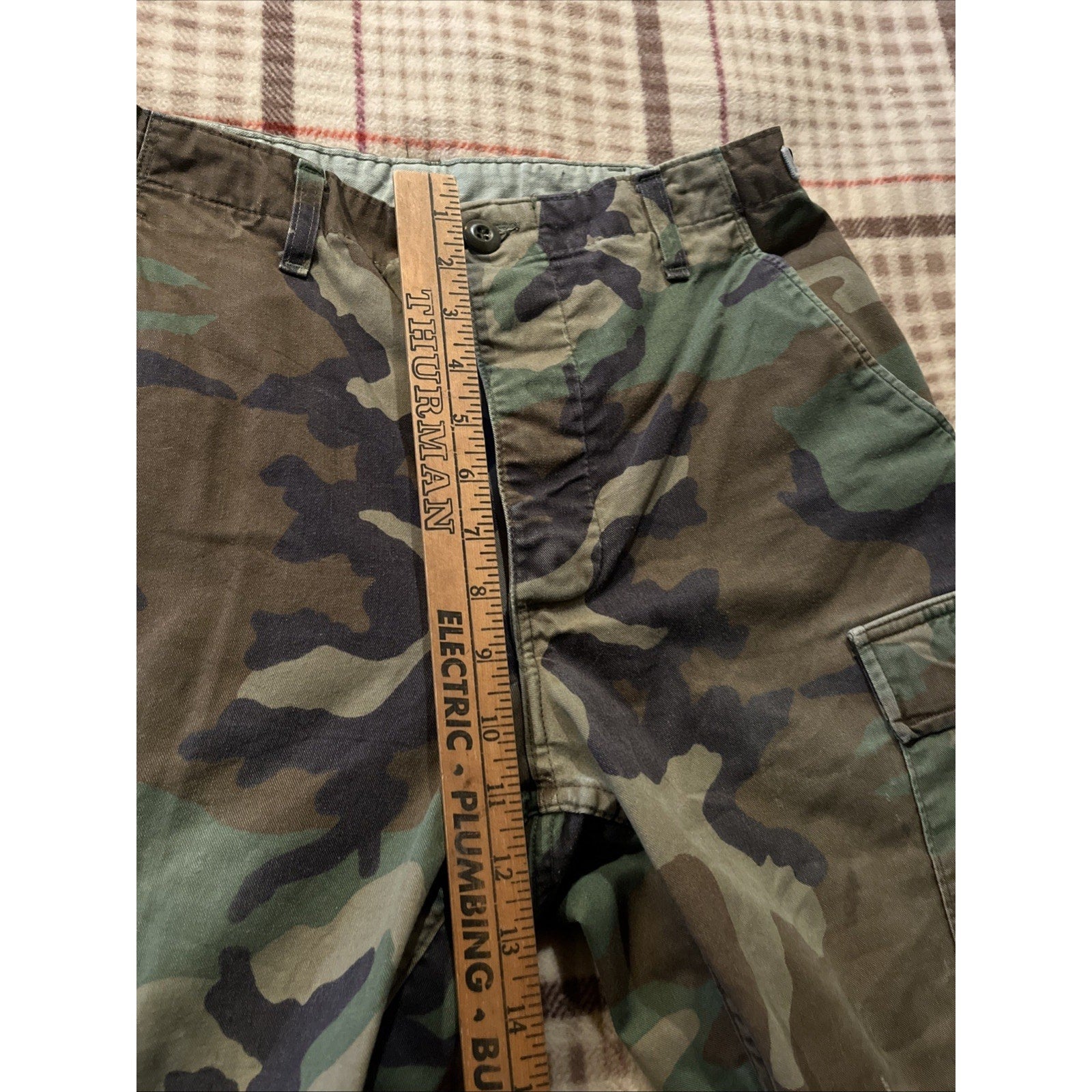 Vintage Woodland BDU CAMO Combat Military Fatigue Pants Men’s 32x32 Camoflauge