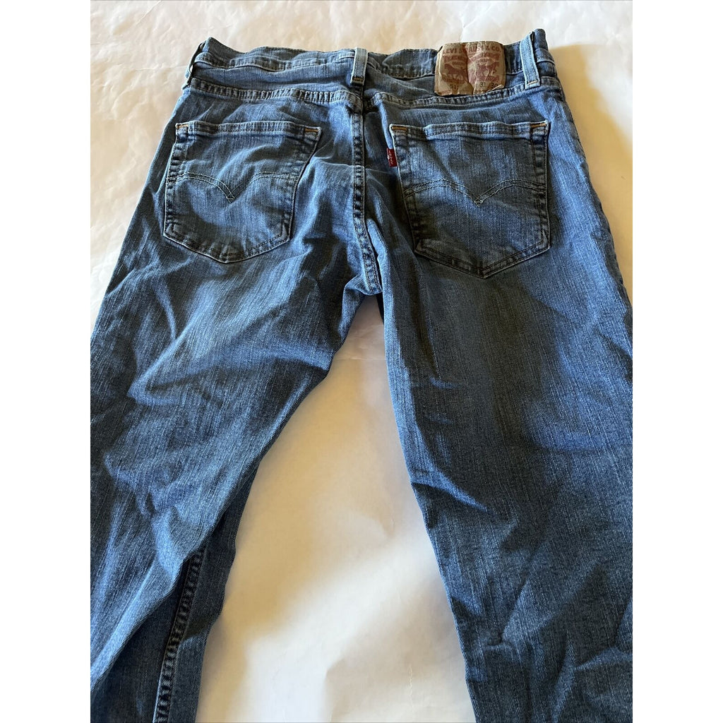 Levis 511 Jeans Mens 31x30 Blue Slim Straight Medium Wash Denim Y2k
