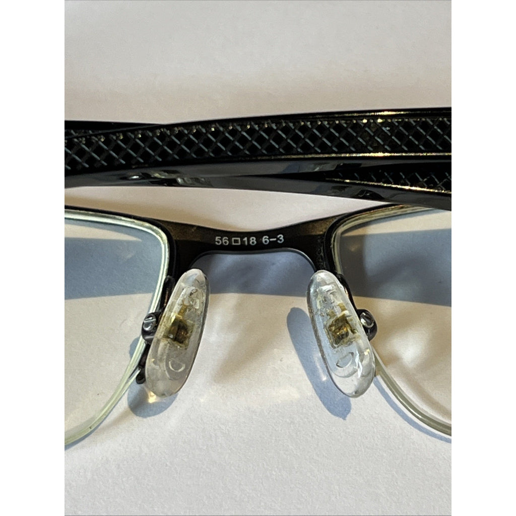 CHESTERFIELD CH 45XL 0JVW BLACK GUNMETAL AUTHENTIC EYEGLASSES 56-18-145 Half Rim