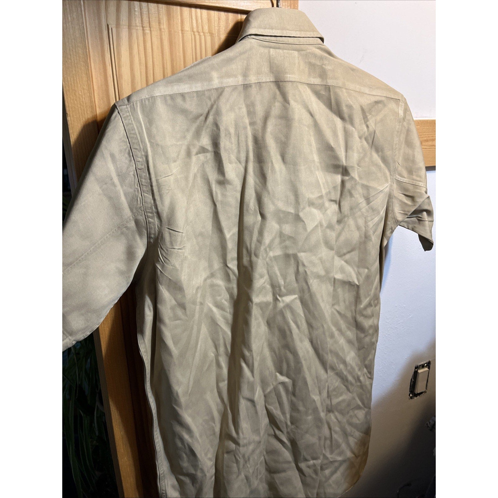 Vintage 50s BURTON'S POPLIN CONQUEROR SS SHIRT, GUSSETS, SANFORIZED, UNION S / M
