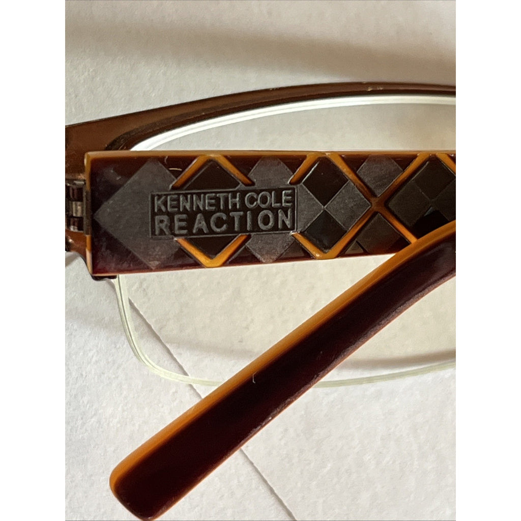 Kenneth Cole Eyeglasses Frames REACTION KC0739-2 Col.048 53-17-135 Orange Unisex