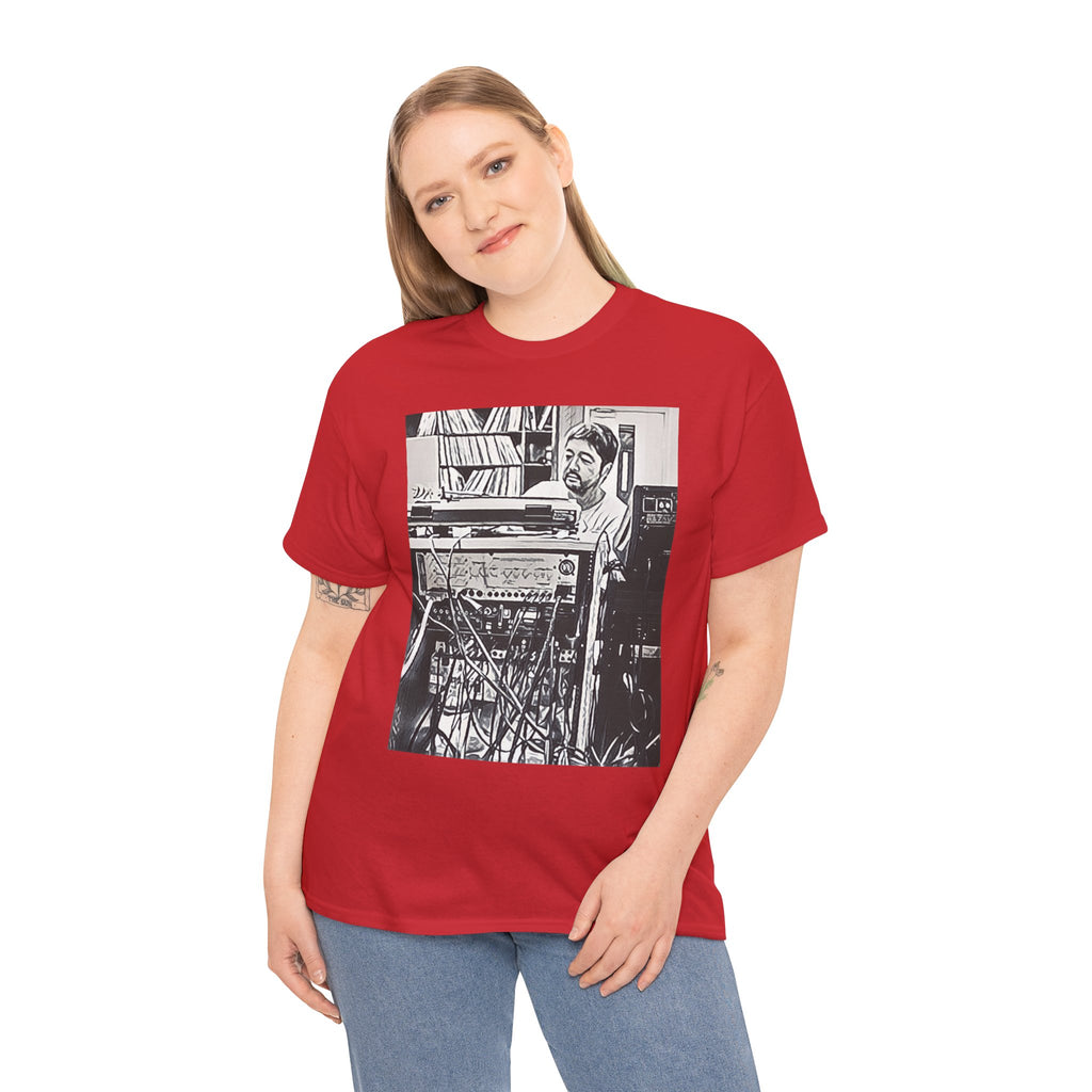 Nujabes Graphic Print Short Sleeve Crew Neck Unisex Heavy Cotton Art Tee Shirt