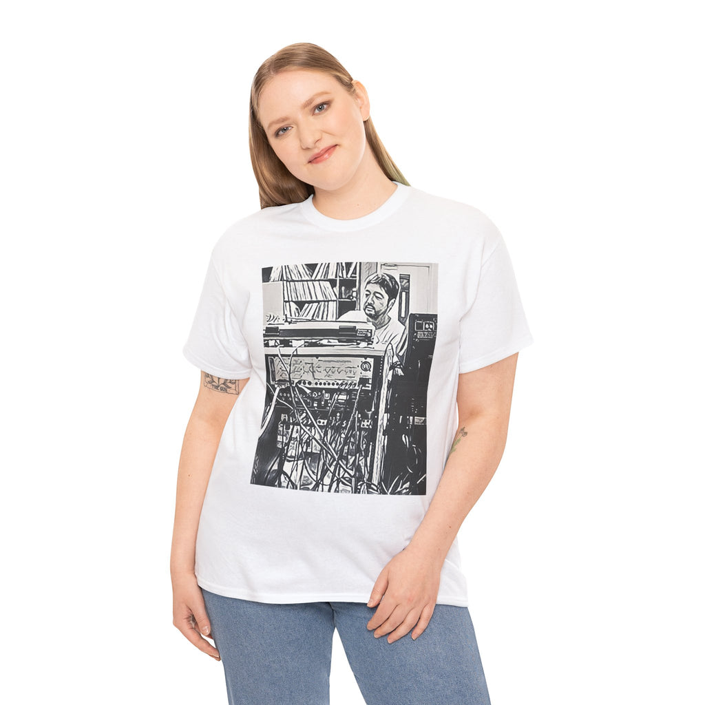 Nujabes Graphic Print Short Sleeve Crew Neck Unisex Heavy Cotton Art Tee Shirt