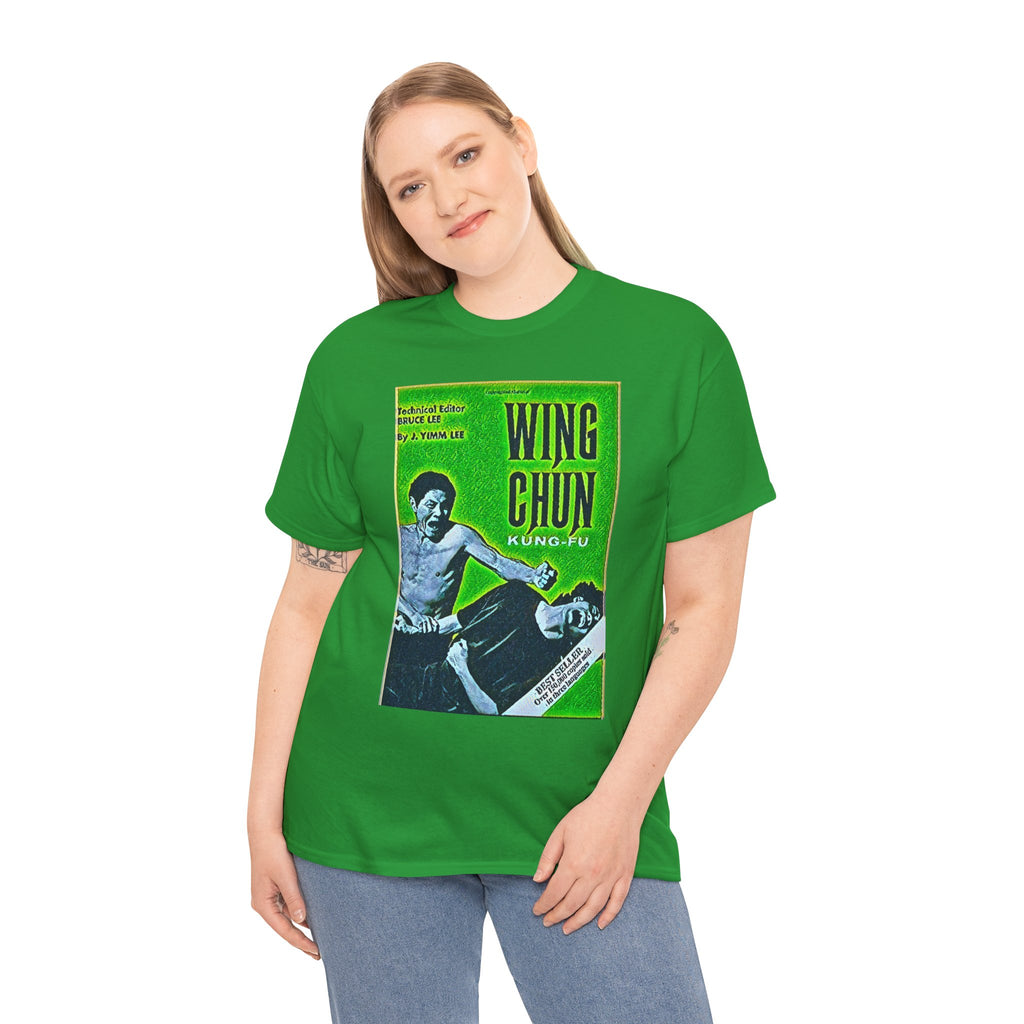 Wing Chun Kung-Fu Graphic Print Short Sleeve Crew Unisex Heavy Cotton Tee Shirt