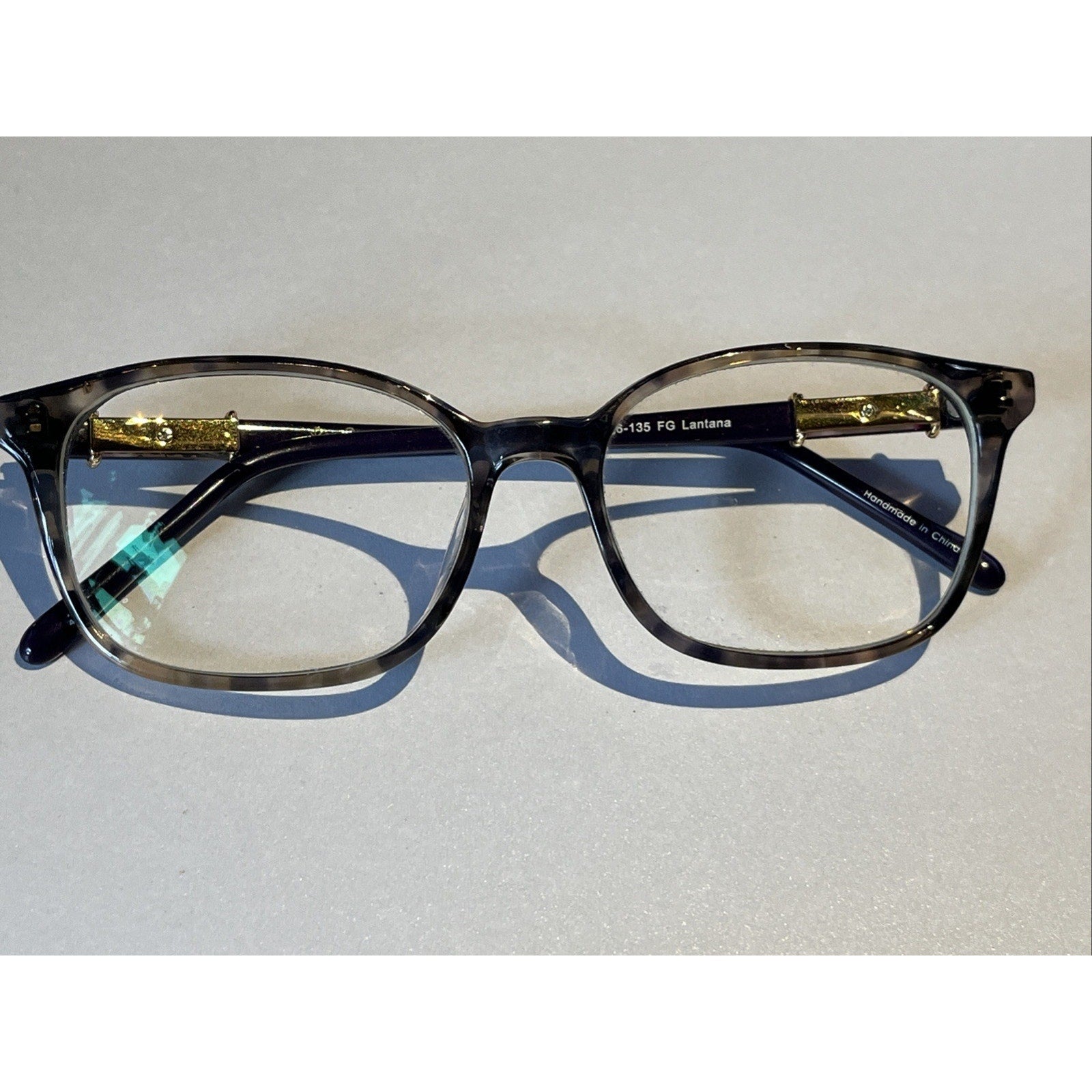 LILLY PULITZER LANTANA FG GREY PURPLE GOLD Auth Eyeglasses 51-16-135 Frames Only